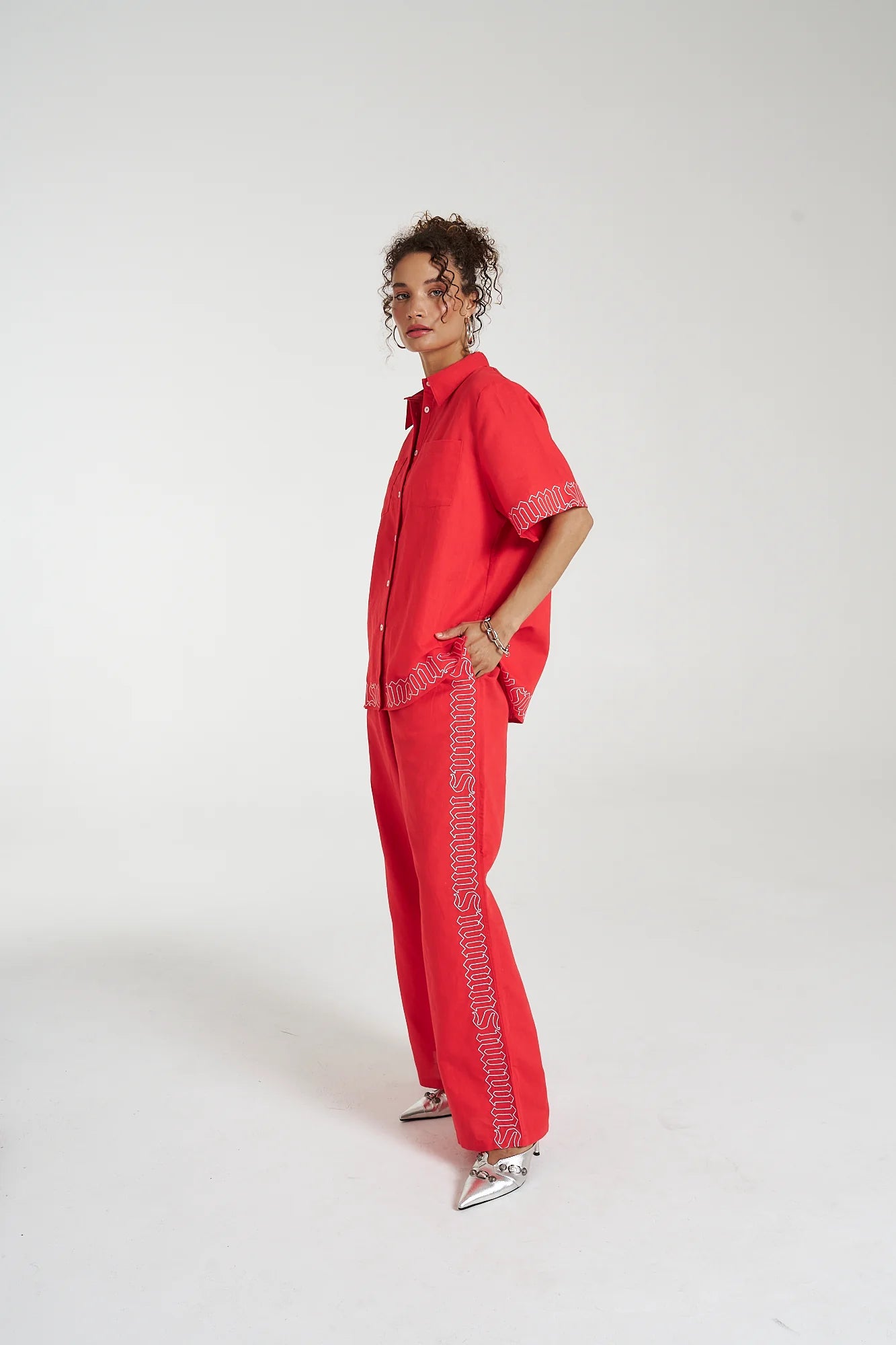 Big Linen Shirt Scarlet Summi | Summi Summi