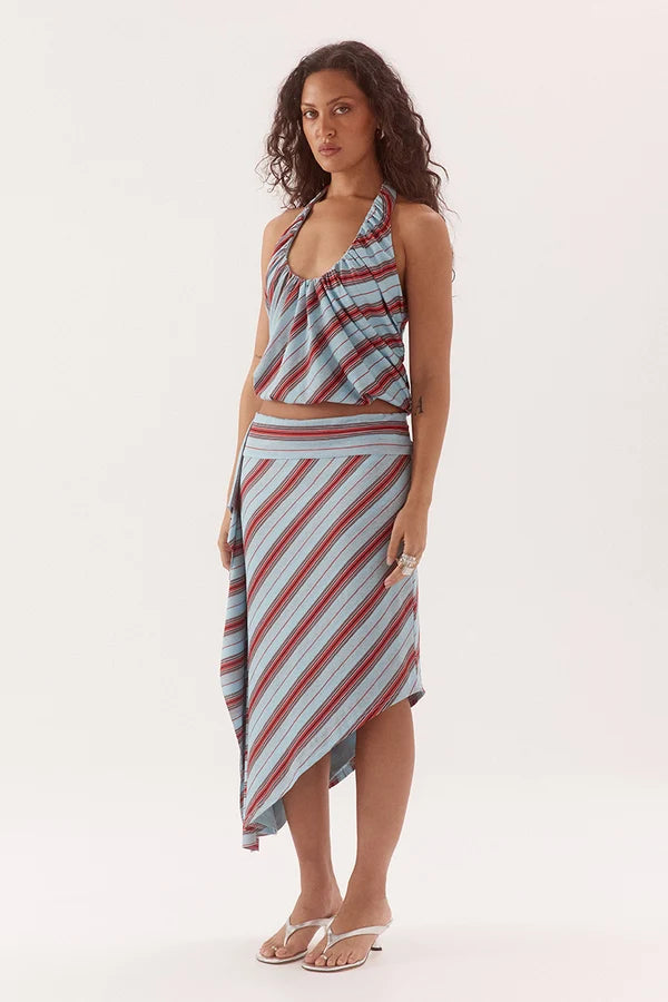 Zumi Stripe Top - Blue | Sovere