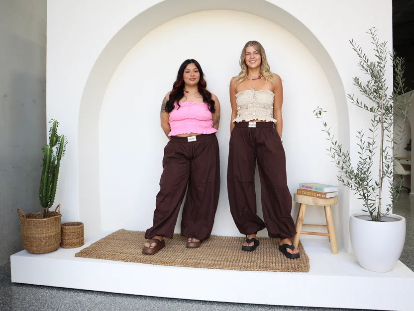Jinni Balloon Pants - Chocolate | Sollen Co