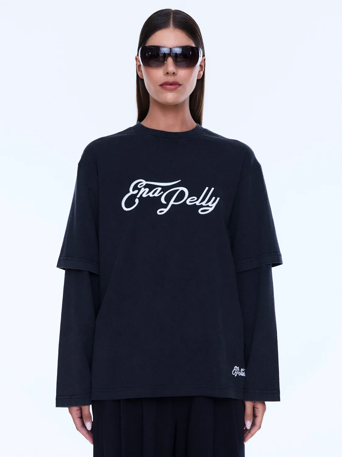 Mock Layer Long Sleeve Tee  | Ena Pelly