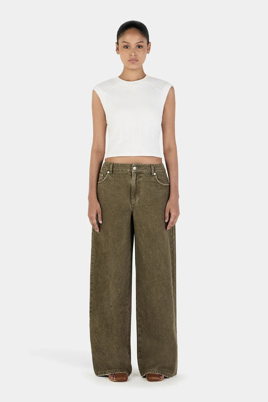 Paige Denim Jeans - Khaki | Hansen & Gretel