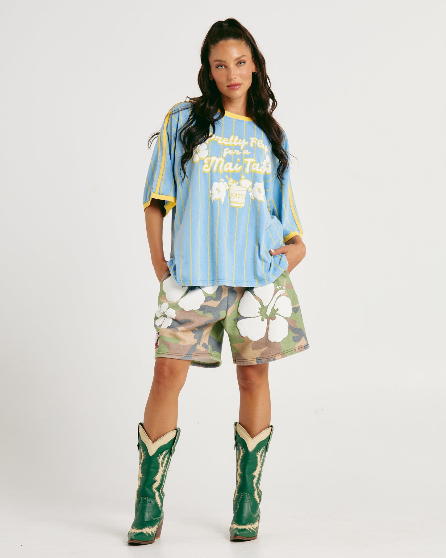 The Happy Hibiscus Shorts - Camo | Sabbi