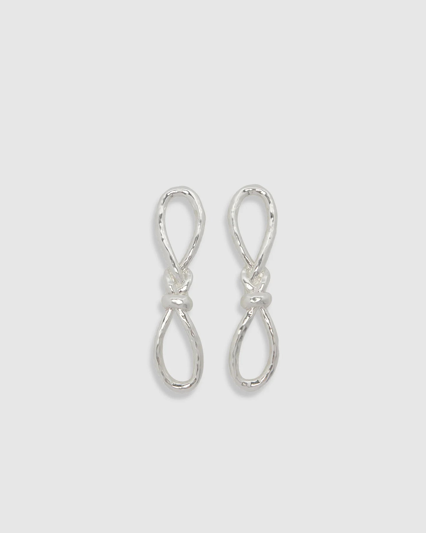 Knotted Earrings - Silver | Brie Leon