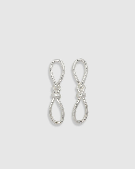 Knotted Earrings - Silver | Brie Leon