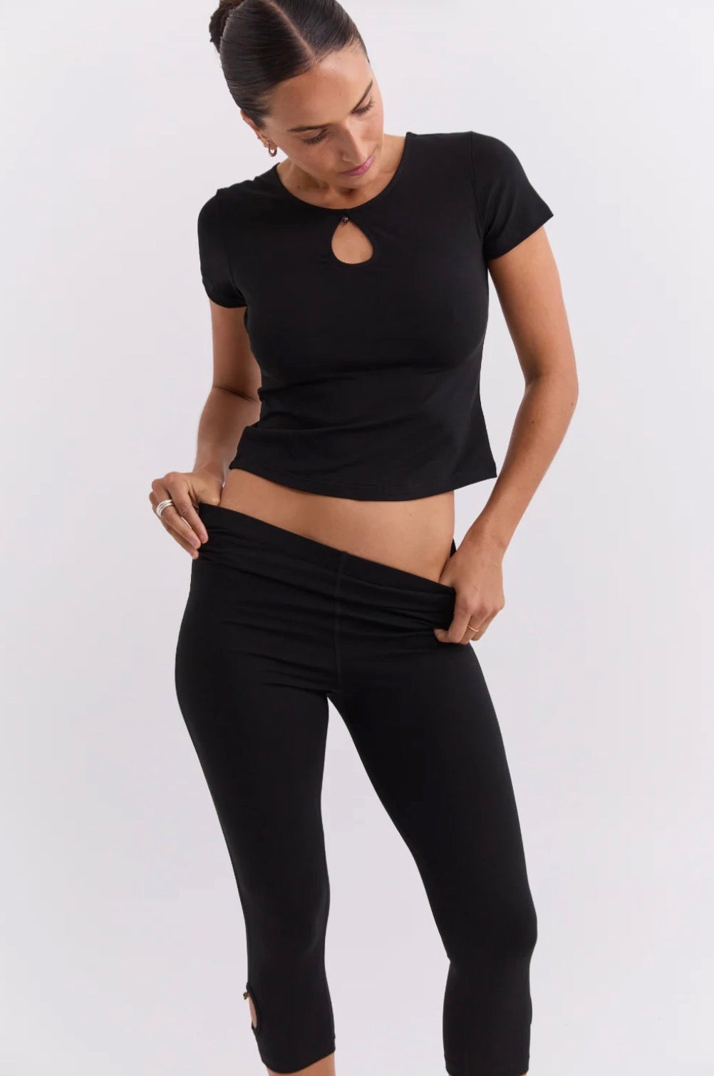 Beaded Tee - Black | Pinky & Kamal