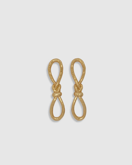Knotted Earrings - Gold | Brie Leon