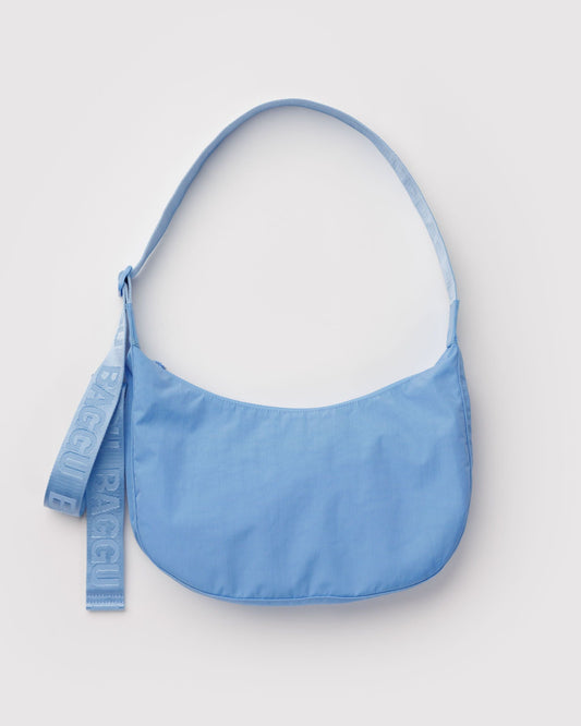 Medium Nylon Crescent Bag - Priscine | Baggu