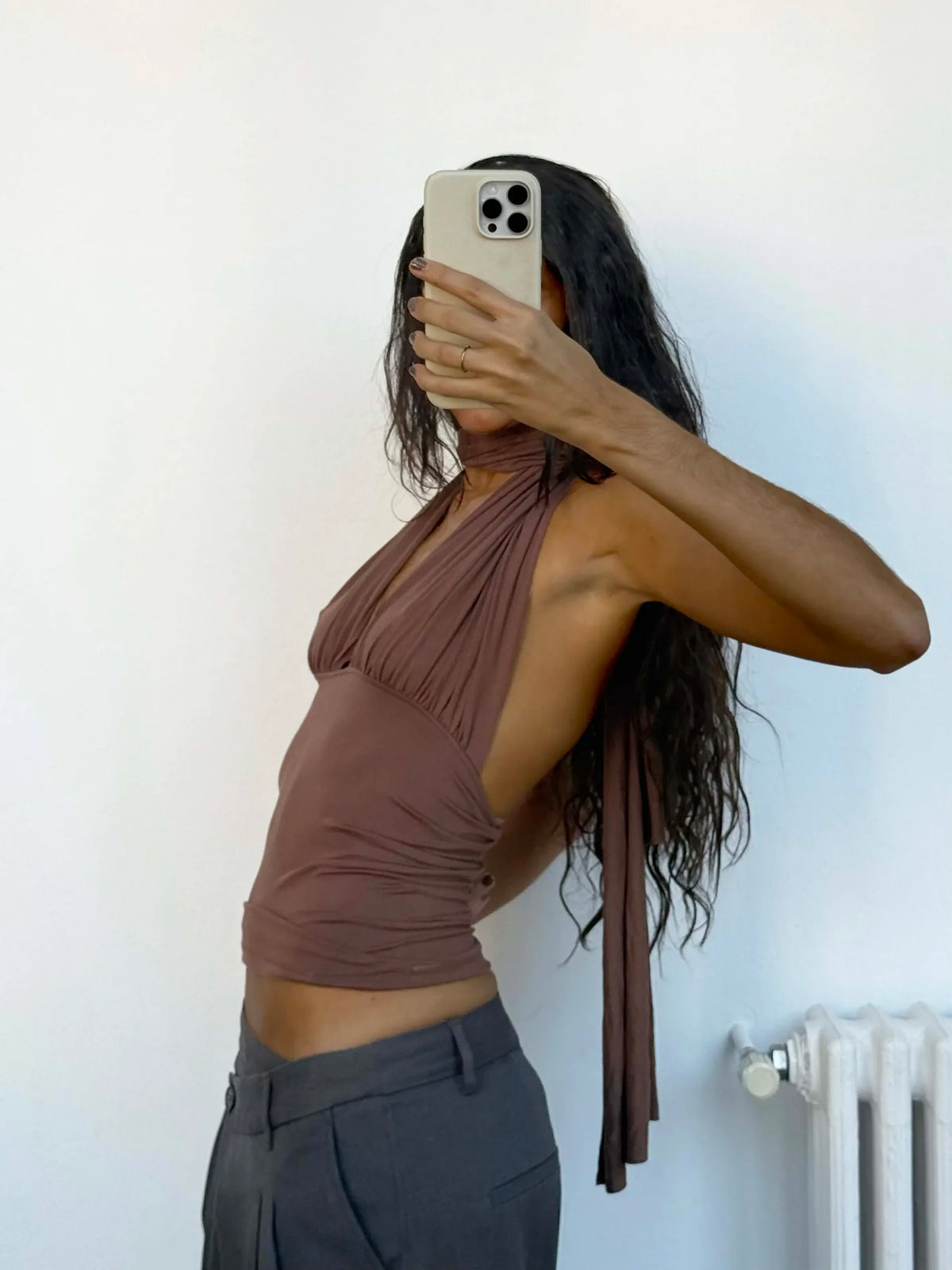 Isabella Top - Brown | Susmie’s Collection