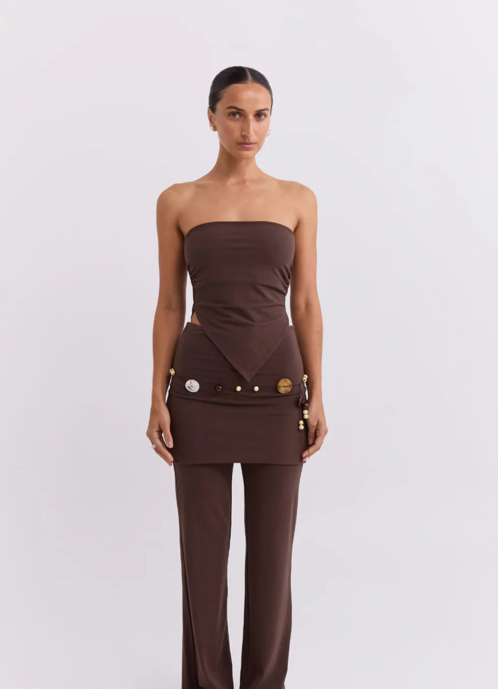 Pantskirt Dark Brown  | Pinky & Kamal