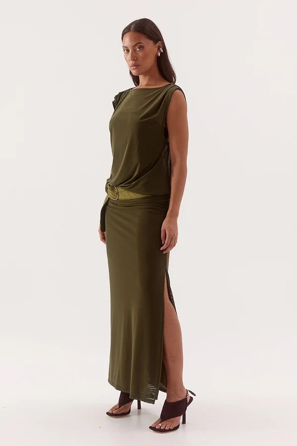Selen Dress - Olive | Sovere