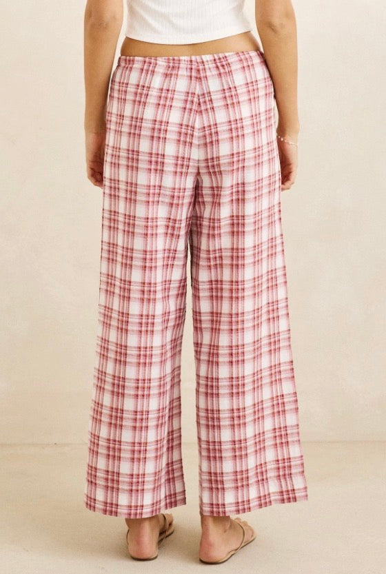 Chelsea Check Pants - Plum | Rhythm