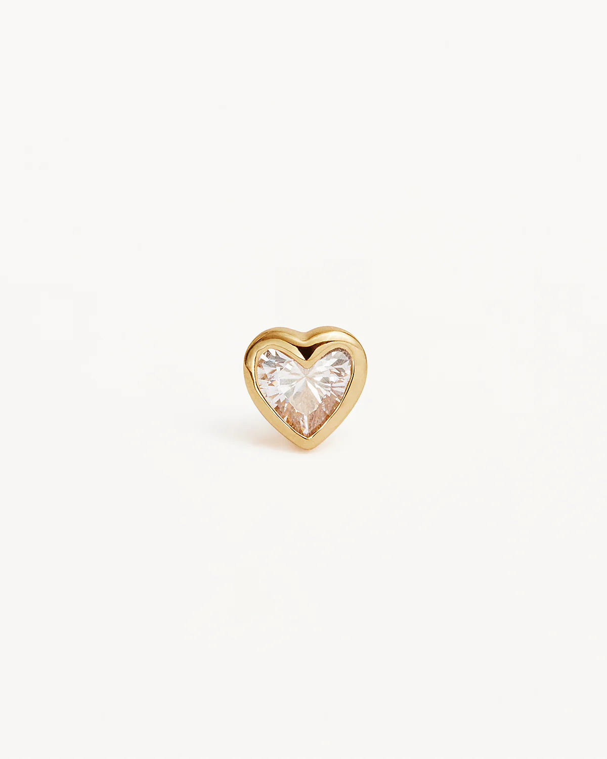 18k Gold Vermeil Radiant Heart Stud Earrings | By Charlotte