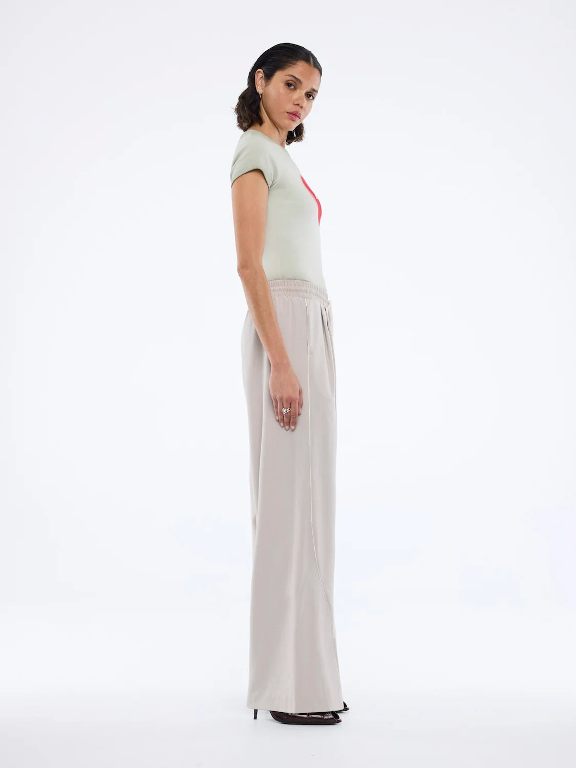 Bowie Wide Leg Pant - Sand| Ena Pelly