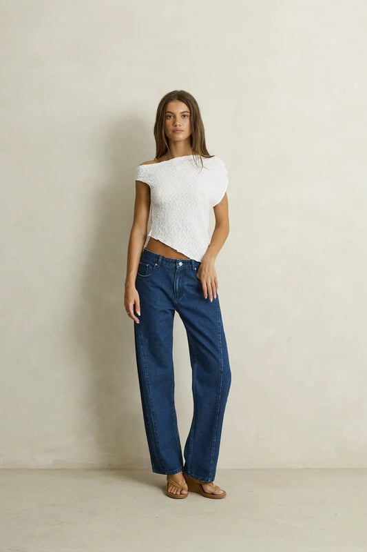 Maya Lace Asymmetric Top | Rhythm