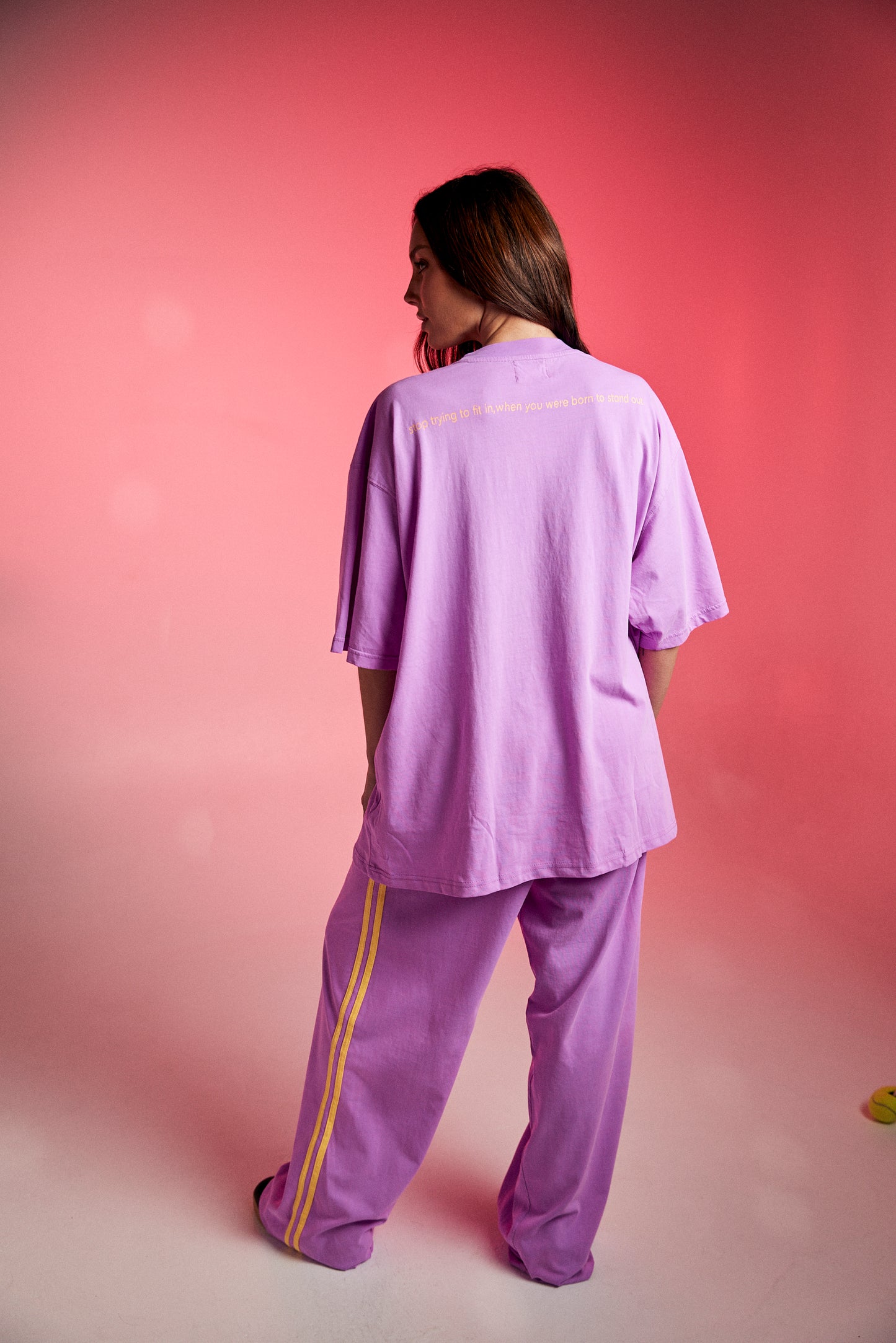 The Very Oversized Standout Tee - Fluro Violet | Sabbi
