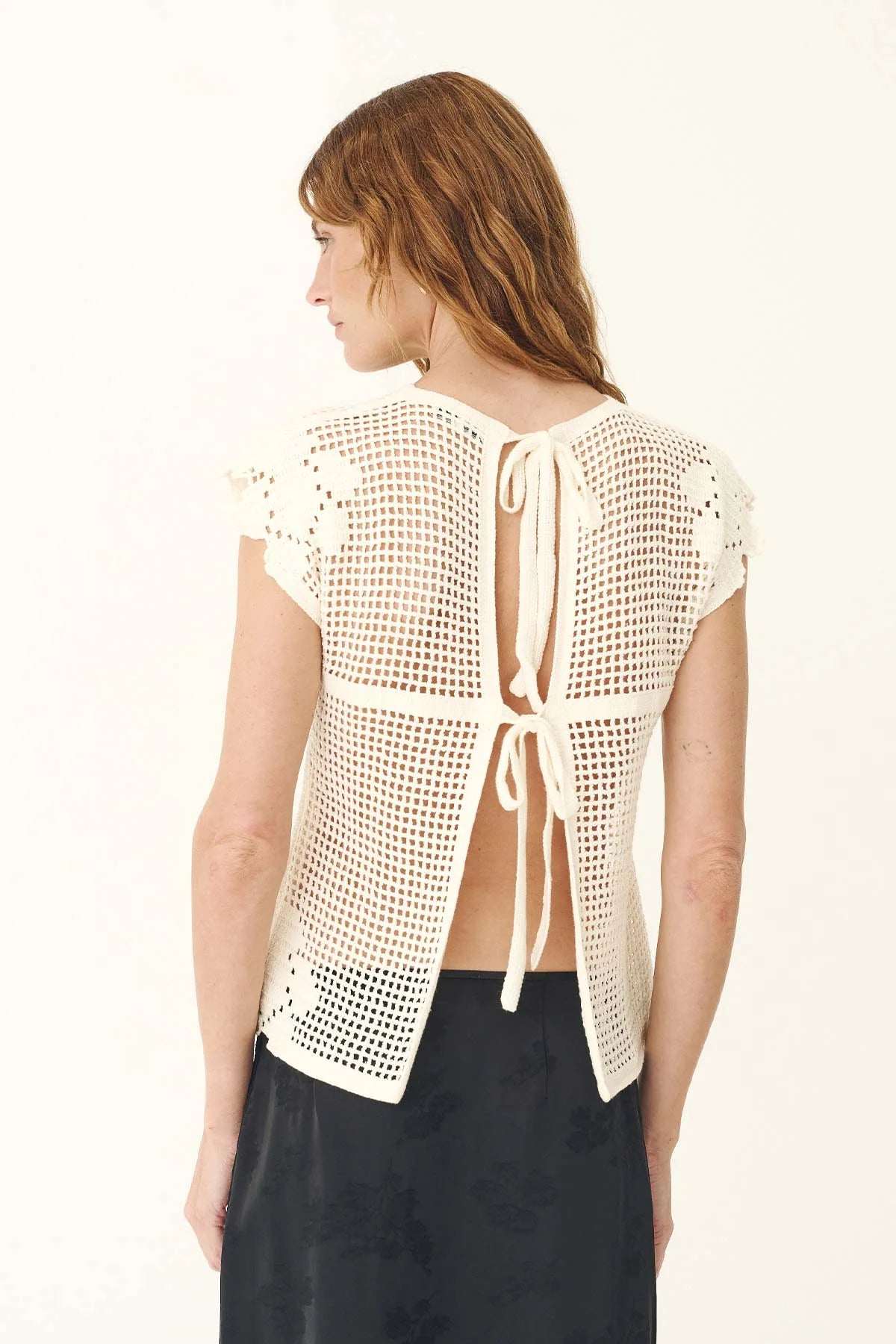 Pollyanna Floral Crochet Top | ROWIE