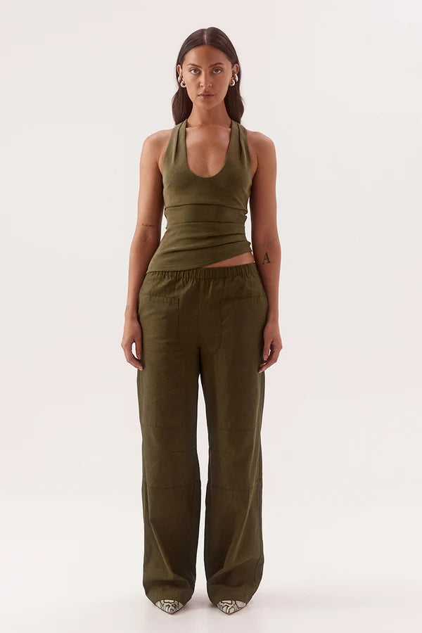 Lora Tank - Deep Khaki | Sovere