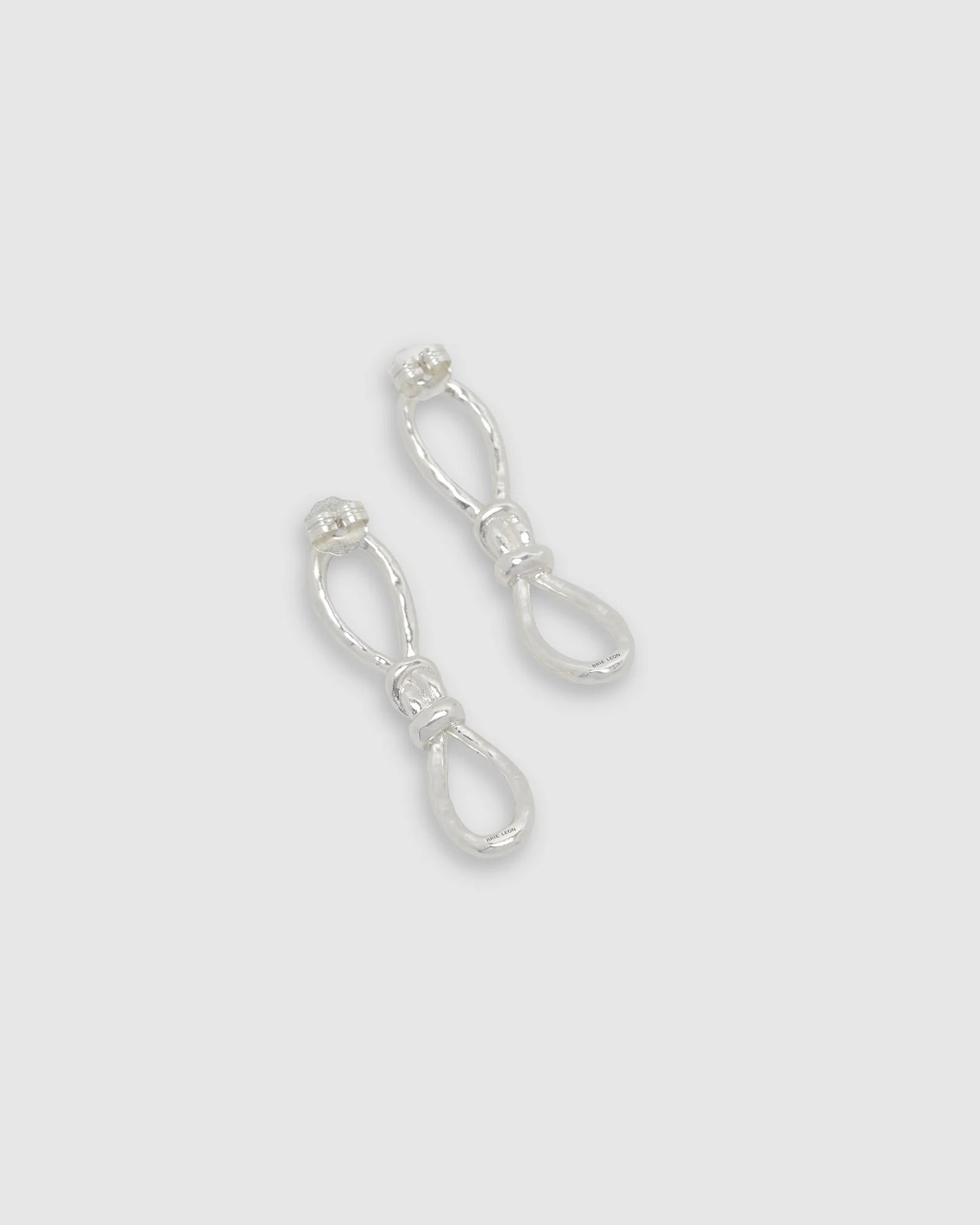 Knotted Mini Earrings - Silver | Brie Leon