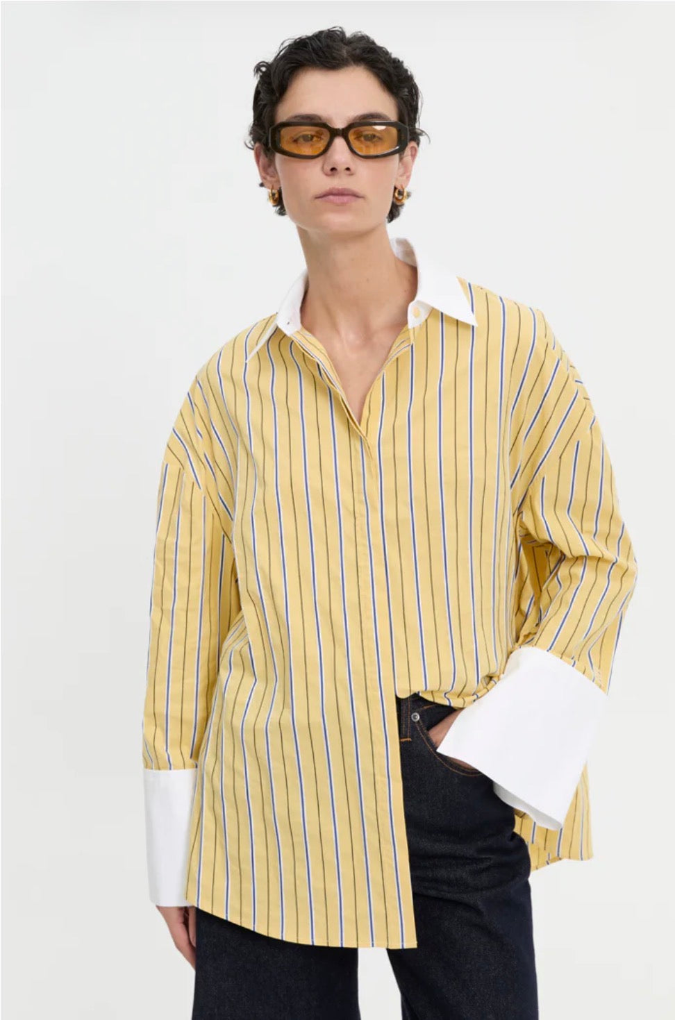 Opal Shirt Yellow | Blanca