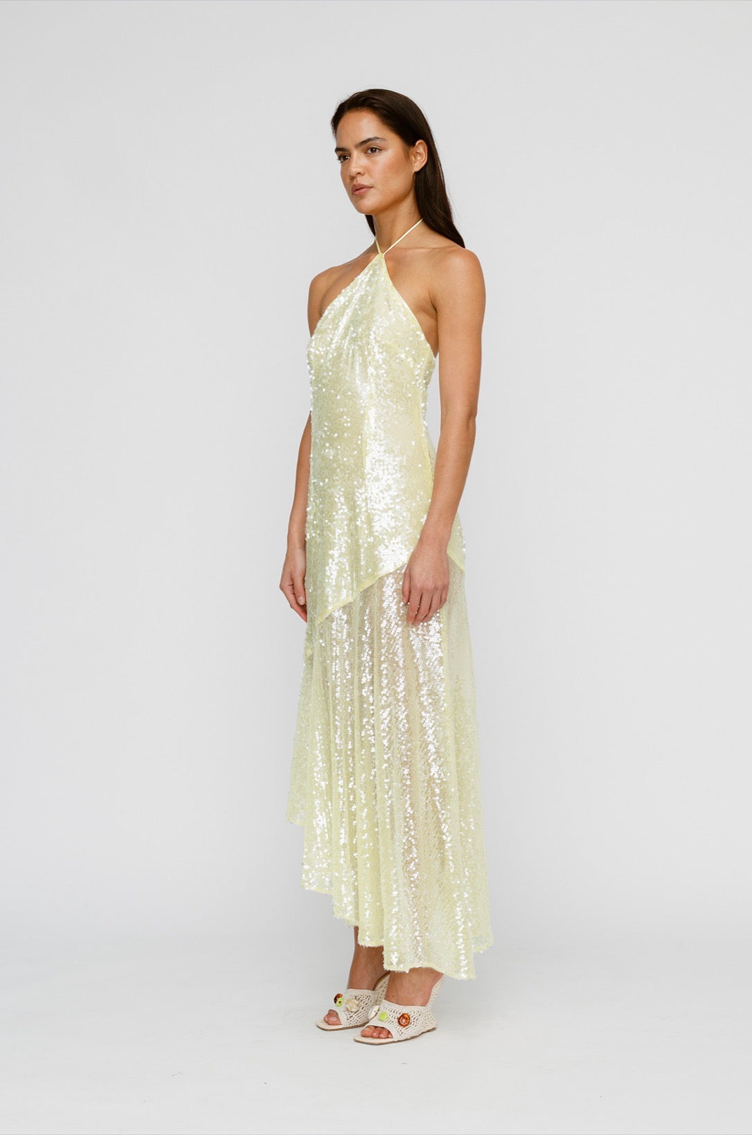 Mina Maxi Dress - Lemon | The Wolf Gang