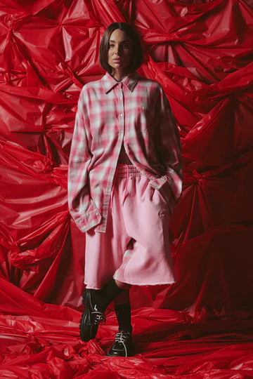 Be A Kind Human Oversized Shirt - Pink | Sabbi
