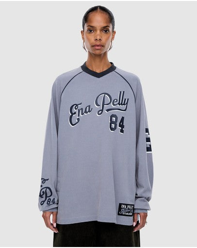 Team EP Long Sleeve Tee - Charcoal | Ena Pelly
