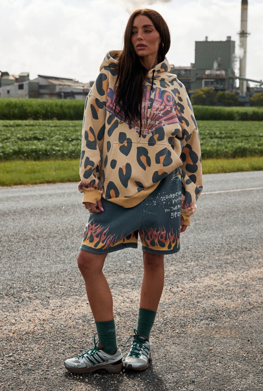 Flaming Black Shorts | Sabbi