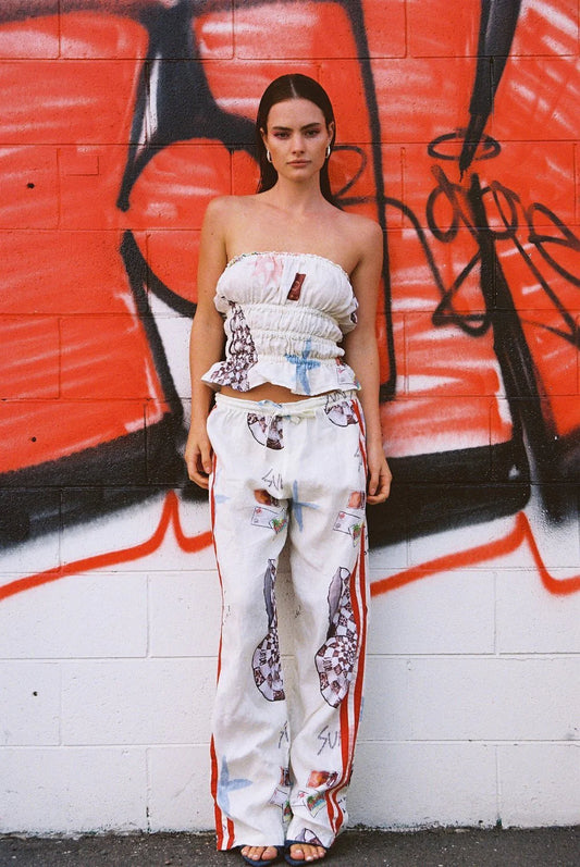 Vacation Pants - Souvenir Print | Lottie Hall