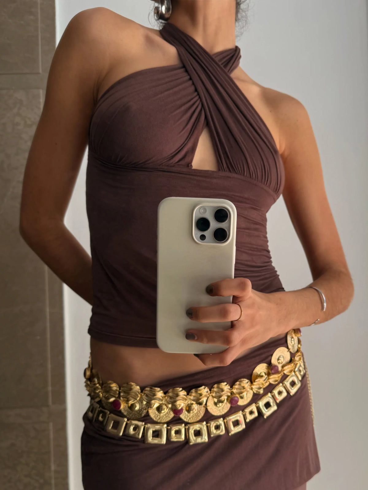 Isabella Top - Brown | Susmie’s Collection