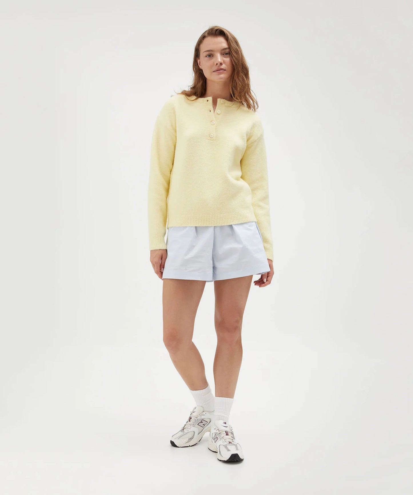 Buttoned Knit - Lemon | Holiday Shop