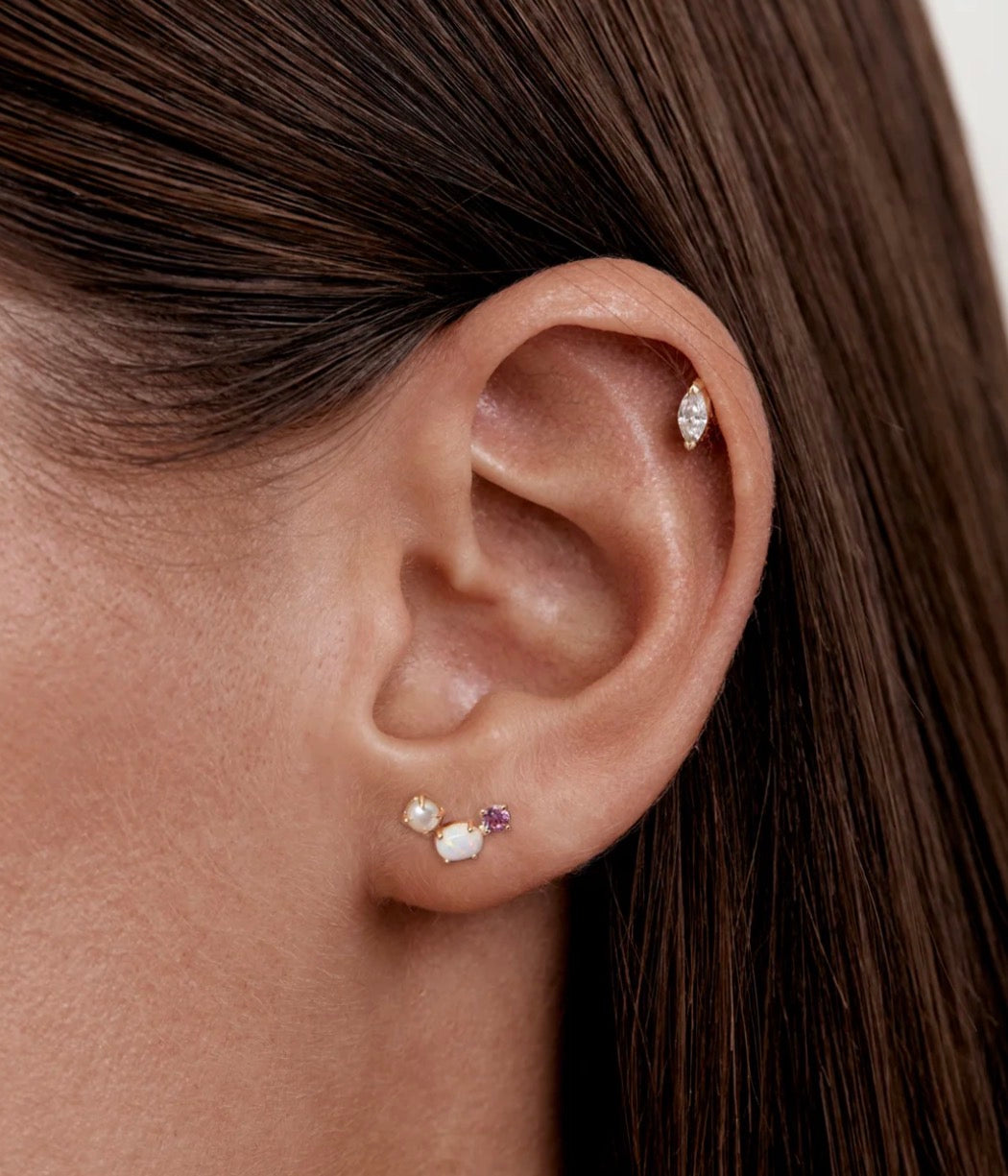 18k Gold Vermeil Cosmic Bloom Stud Earrings | By Charlotte