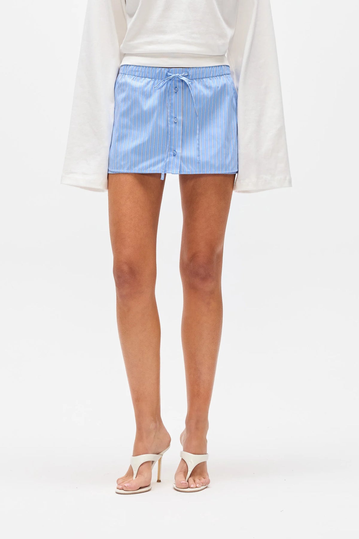Margaux Skort - Blue Stripe | Bayse