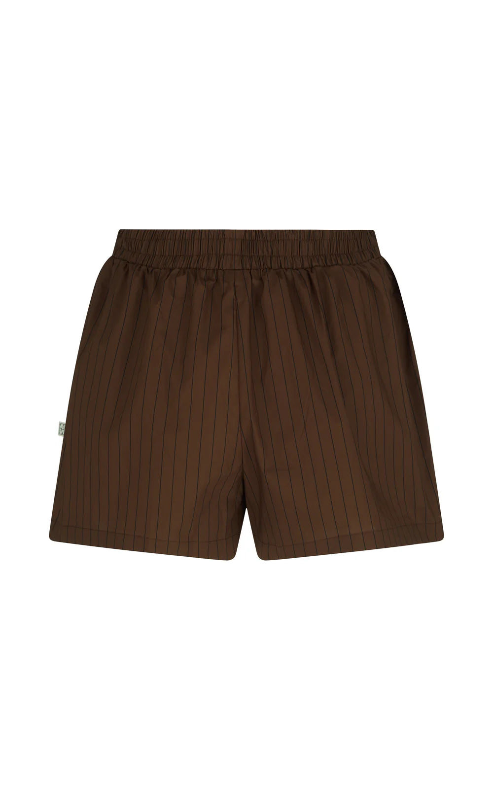 AJJA Stripe Short Mocha | Araminta James