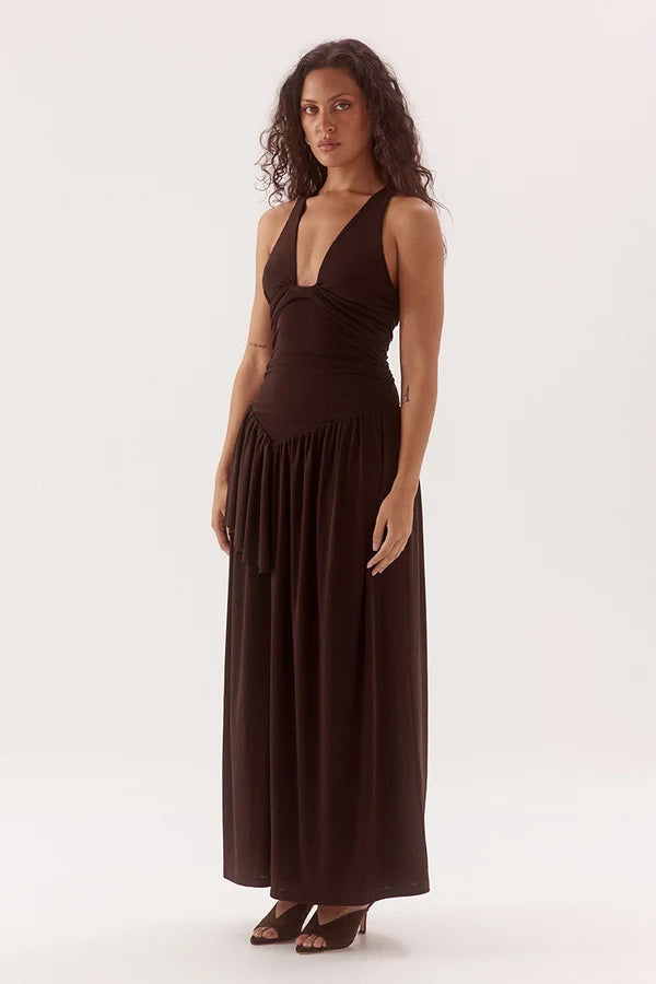Tulli Dress - Dark Chocolate | Sovere