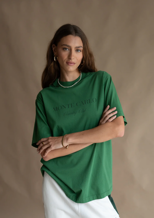 MONTE TEE Tee Dark Green |  Araminta James