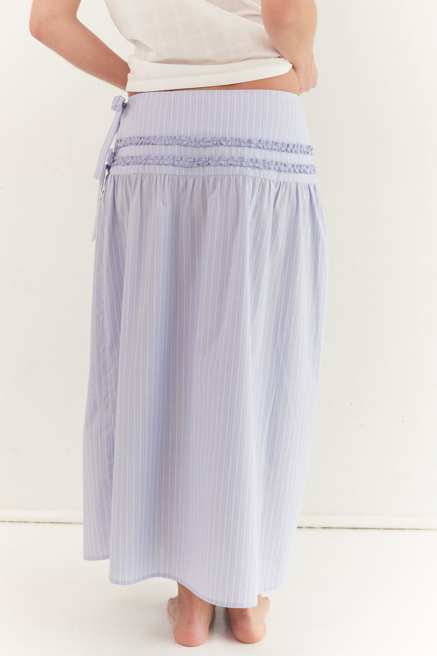 Annika Midi Skirt - Azure | Juni