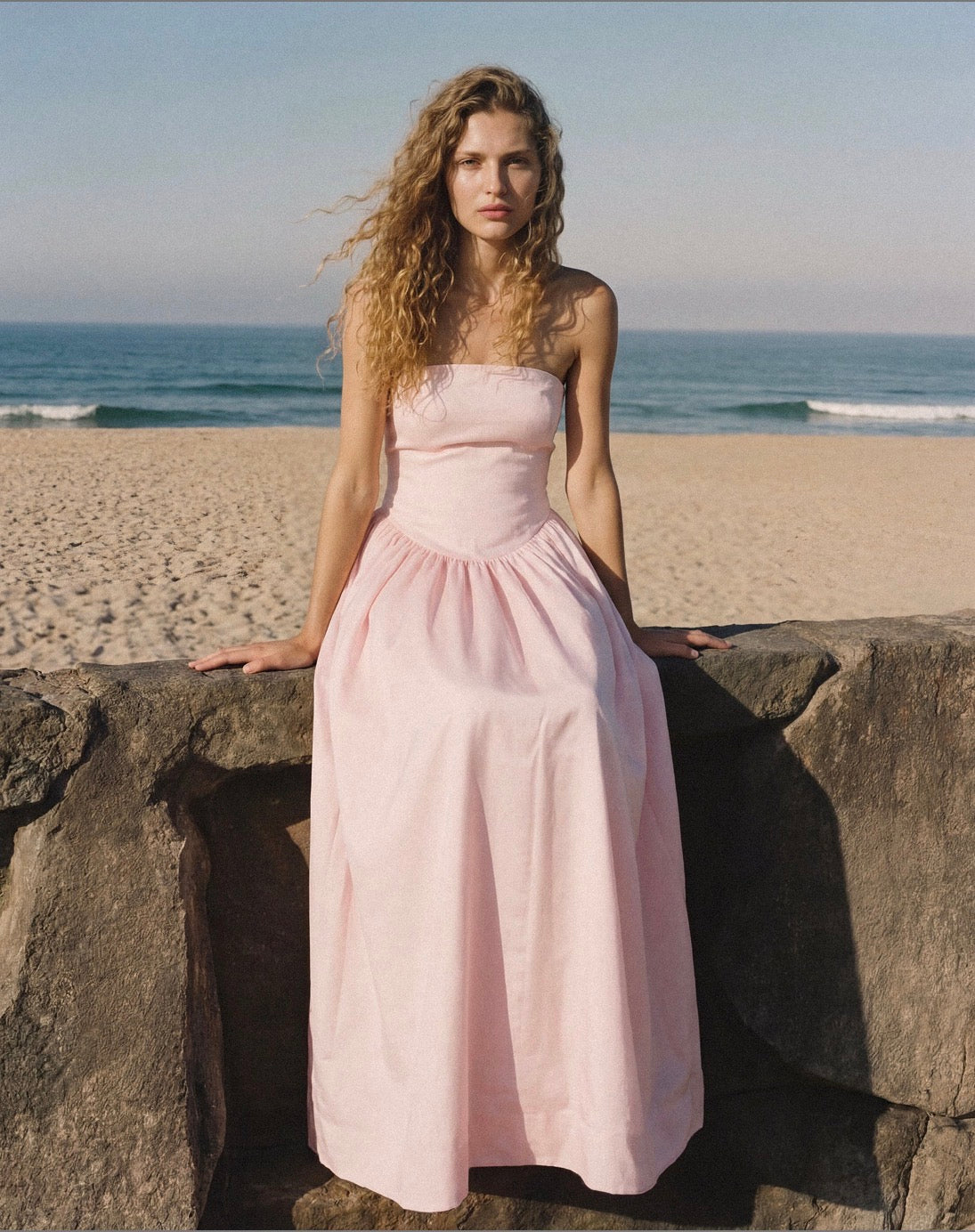 Audrey Gown Soft Pink | Hansen & Gretel
