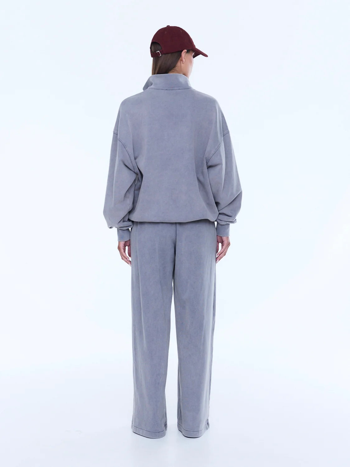 Iva Jersey Polo - Dove Grey | Ena Pelly