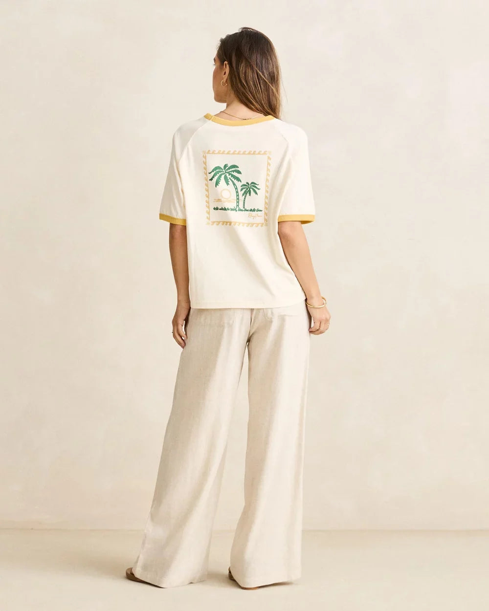 Linen Whip Stitch Wide Leg Pant | Rhythm