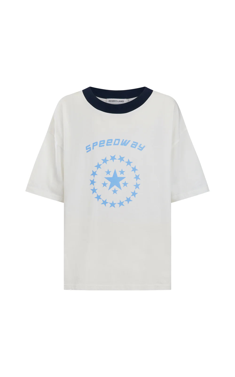 Speedway Oversized Tee Snow | Araminta James