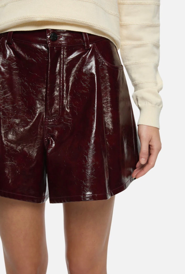 Rita Shorts Burgundy | Blanca