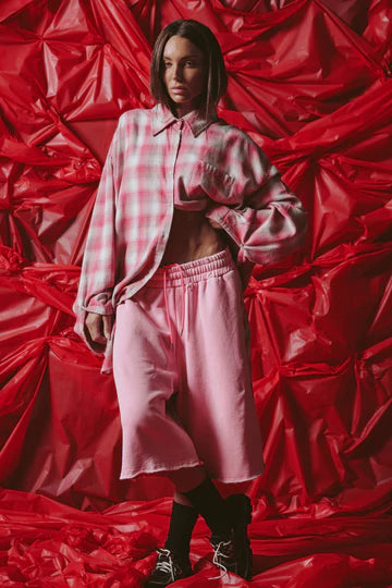 Check Mate Shorts - Pink | Sabbi