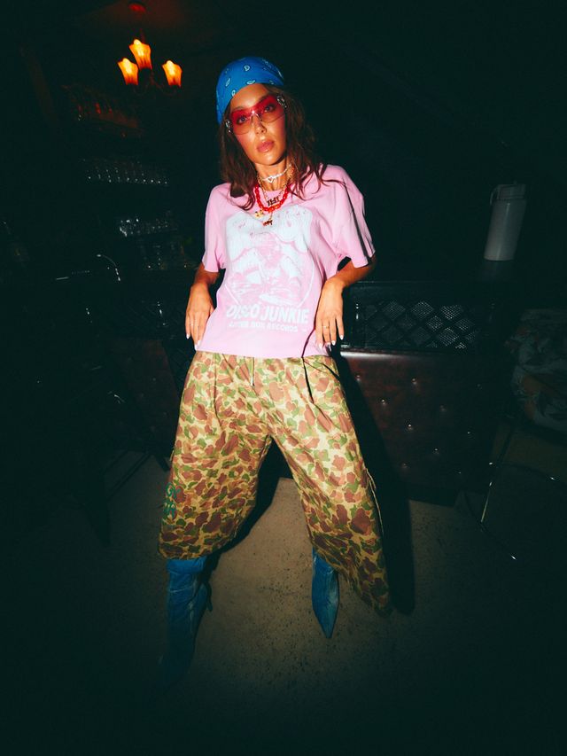 DJ Cat Tee - Pink | Sabbi