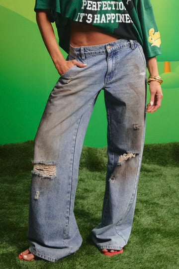 The Dirty Denim Jeans - Mid Rise | Sabbi