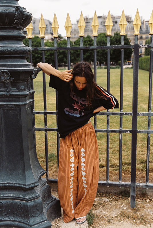 Bello Swirl Jessi Pant - Orange/Brown | Kinga Csilla