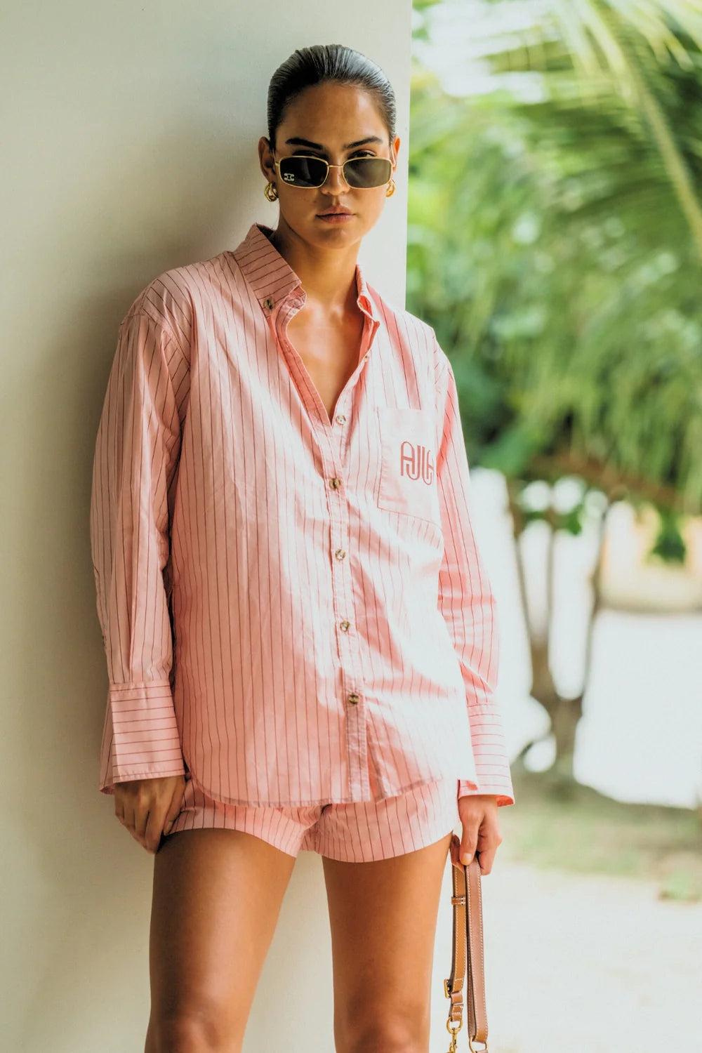 AJJA Pocket Shirt Blush Pink | Araminta James