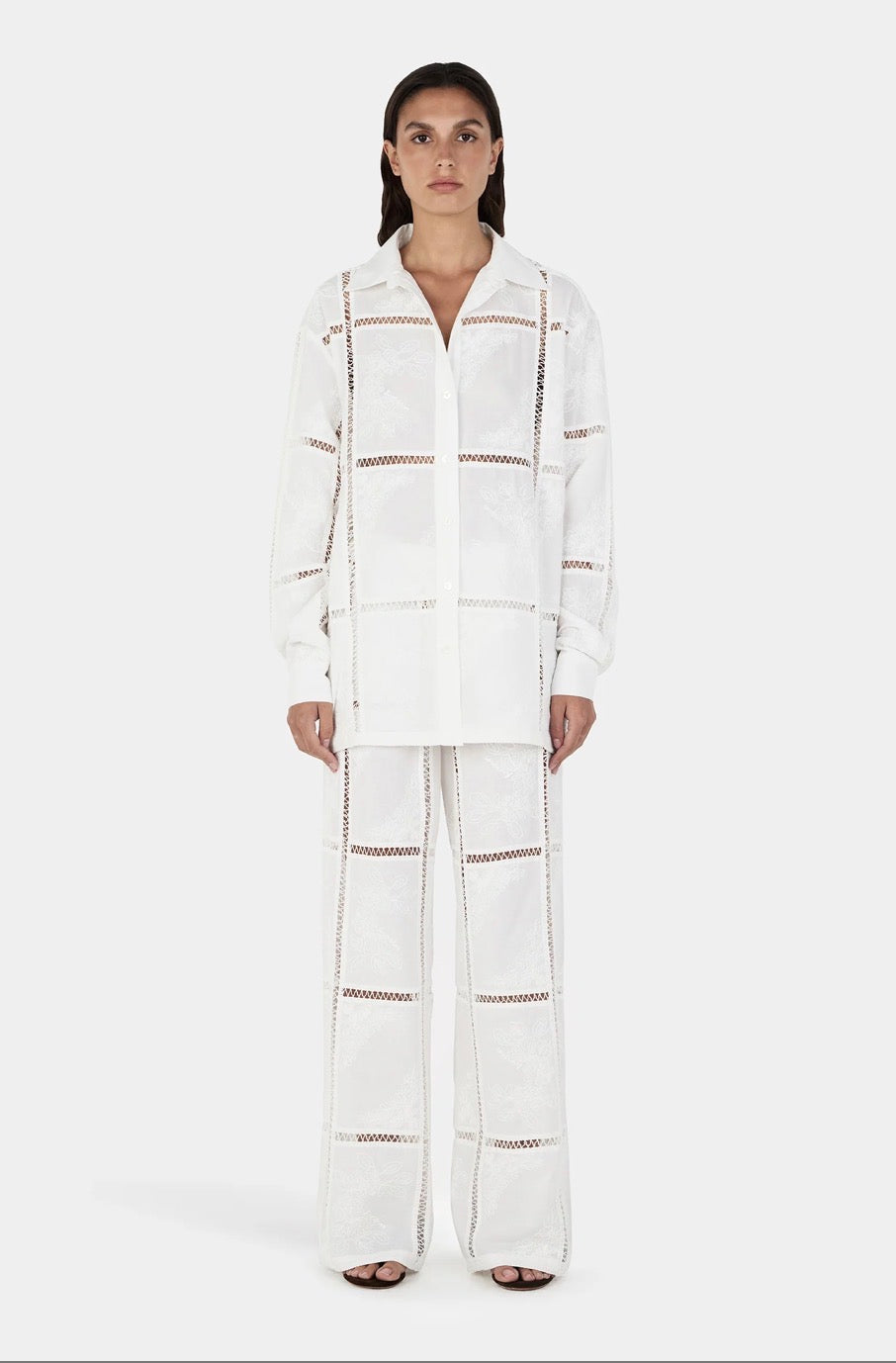Esther Pant Embroidered Crochet| Hansen & Gretel