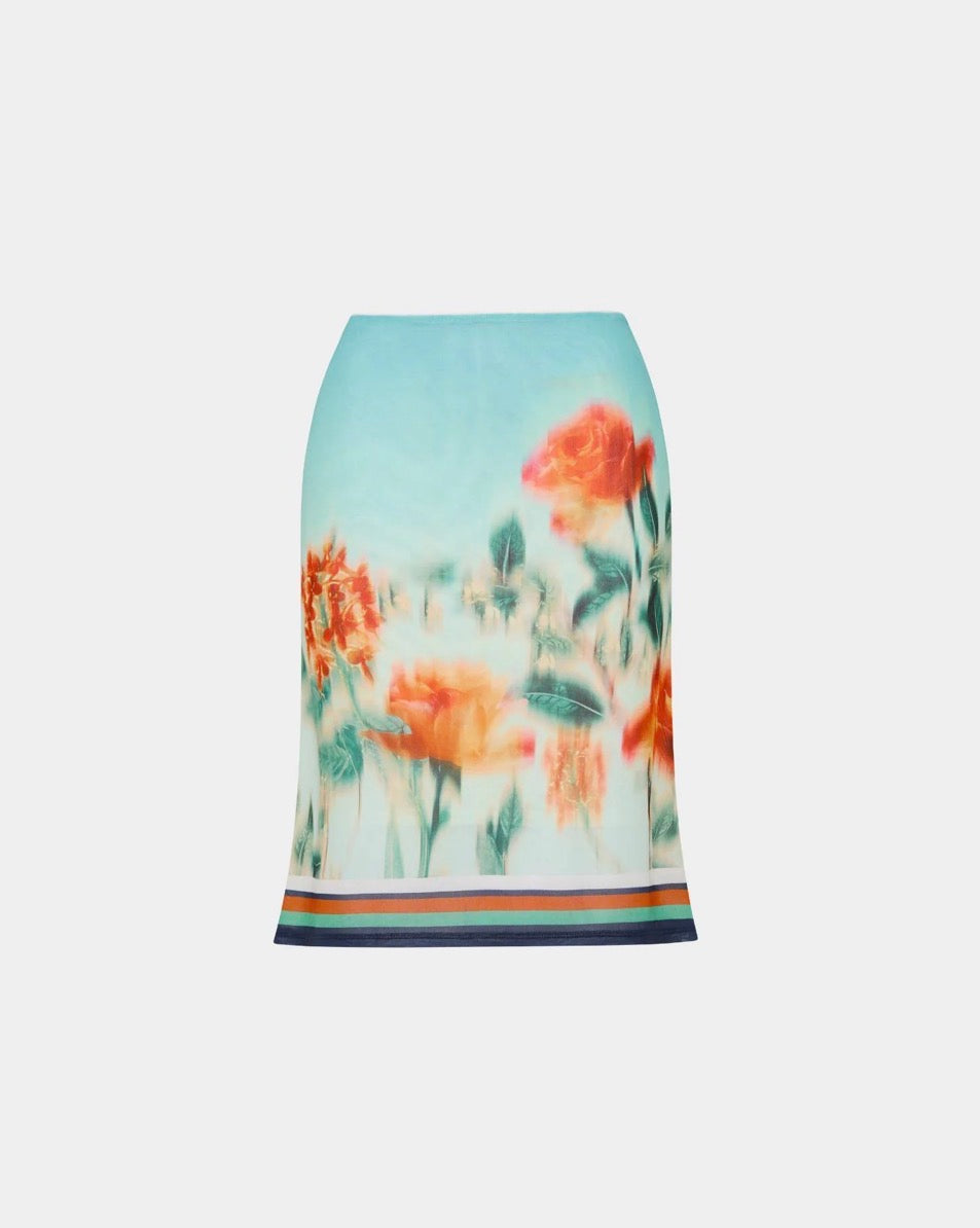 Midi Skirt Baby Blue | With Harper Lu