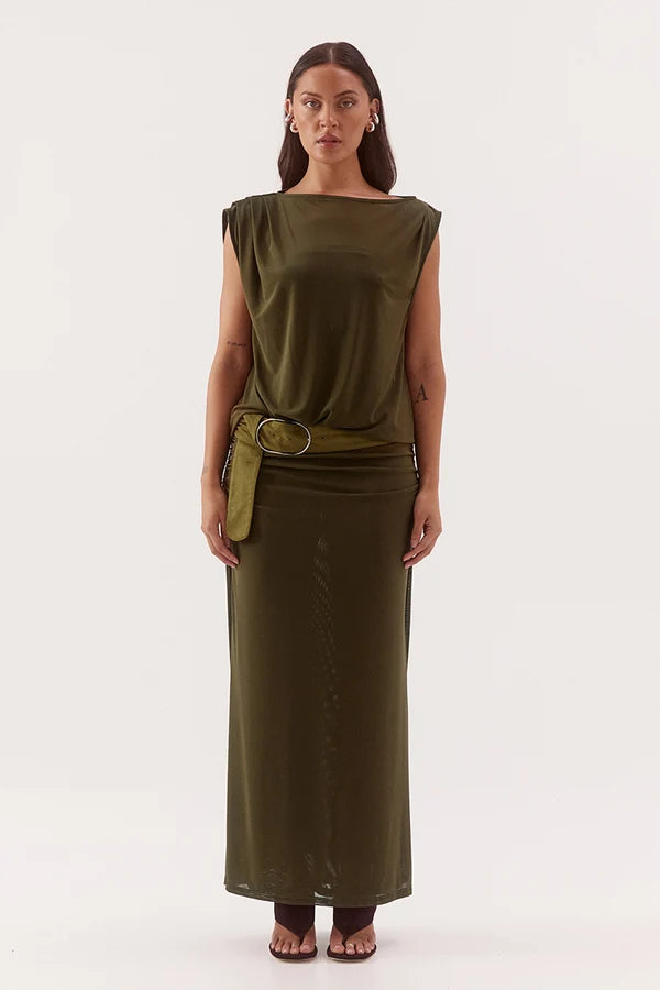 Selen Dress - Olive | Sovere