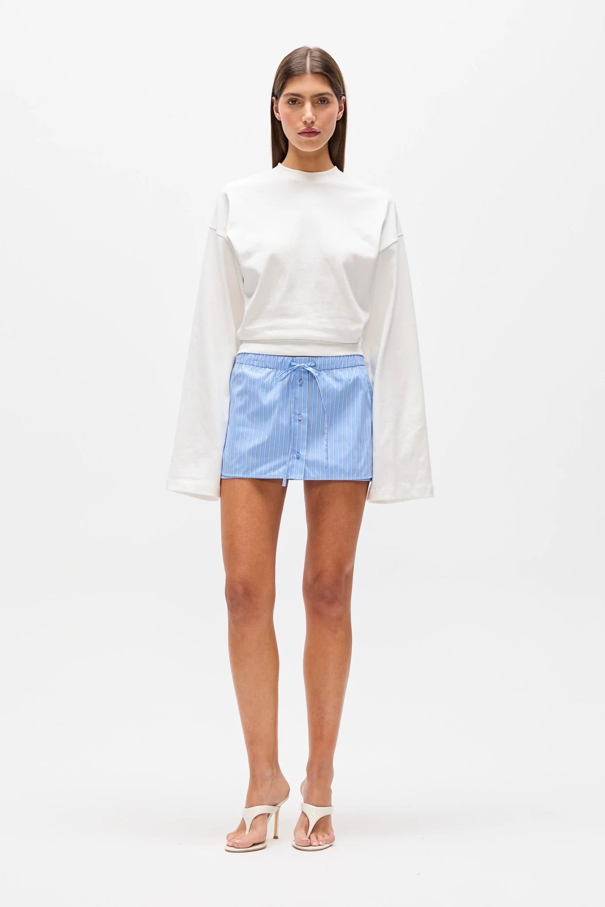 Margaux Skort - Blue Stripe | Bayse